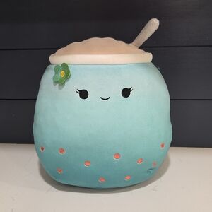Squishmallows Jakarria Bubble Tea Soft Blue Bobba Plush Pillow Pet